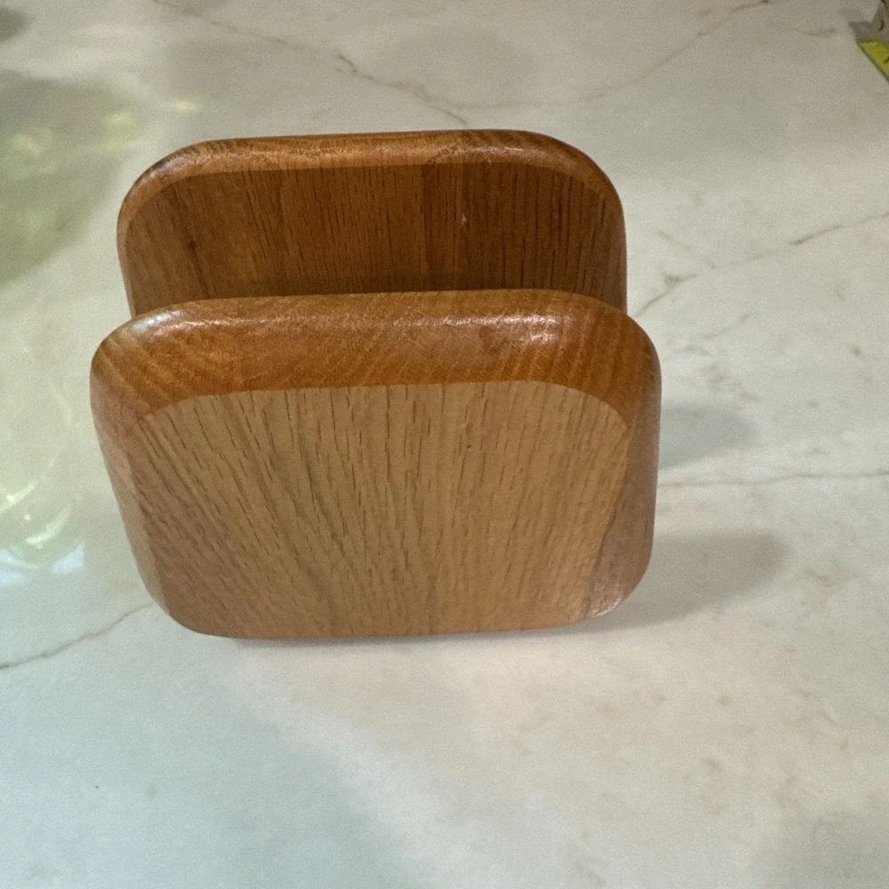 Hand made Solid Oak Wood Napkin Holder